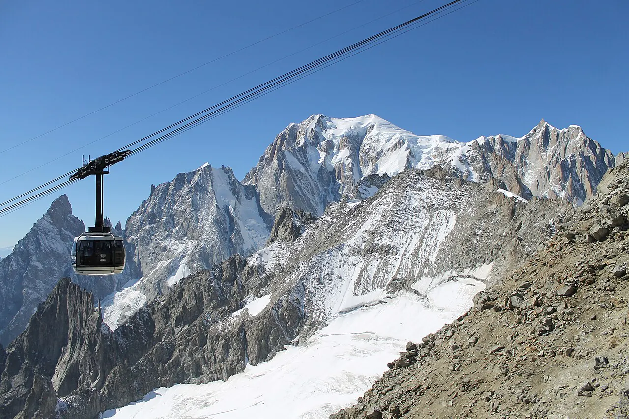 Skyway Monte Bianco e versante della Brenva